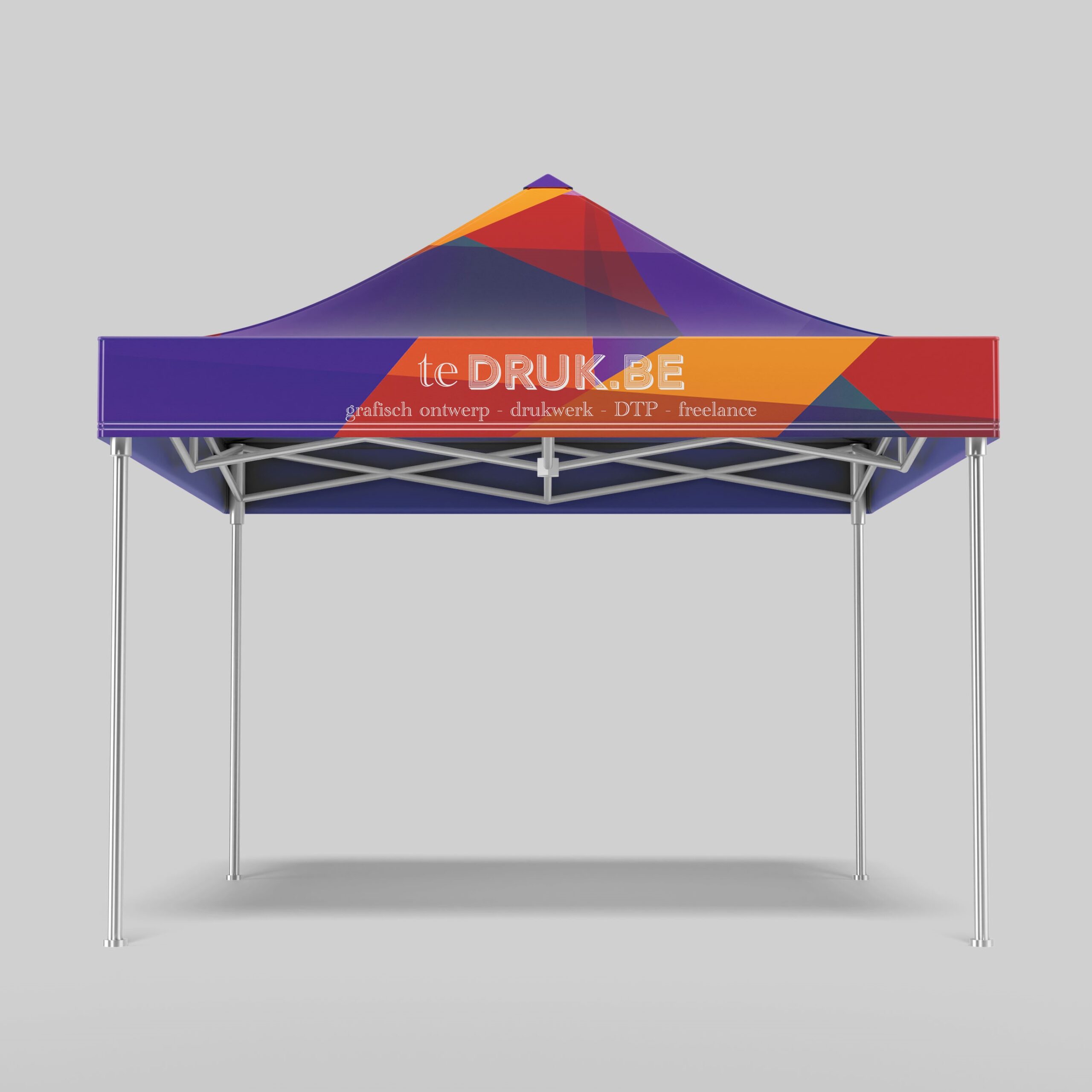 Partytent met eigen opdruk.