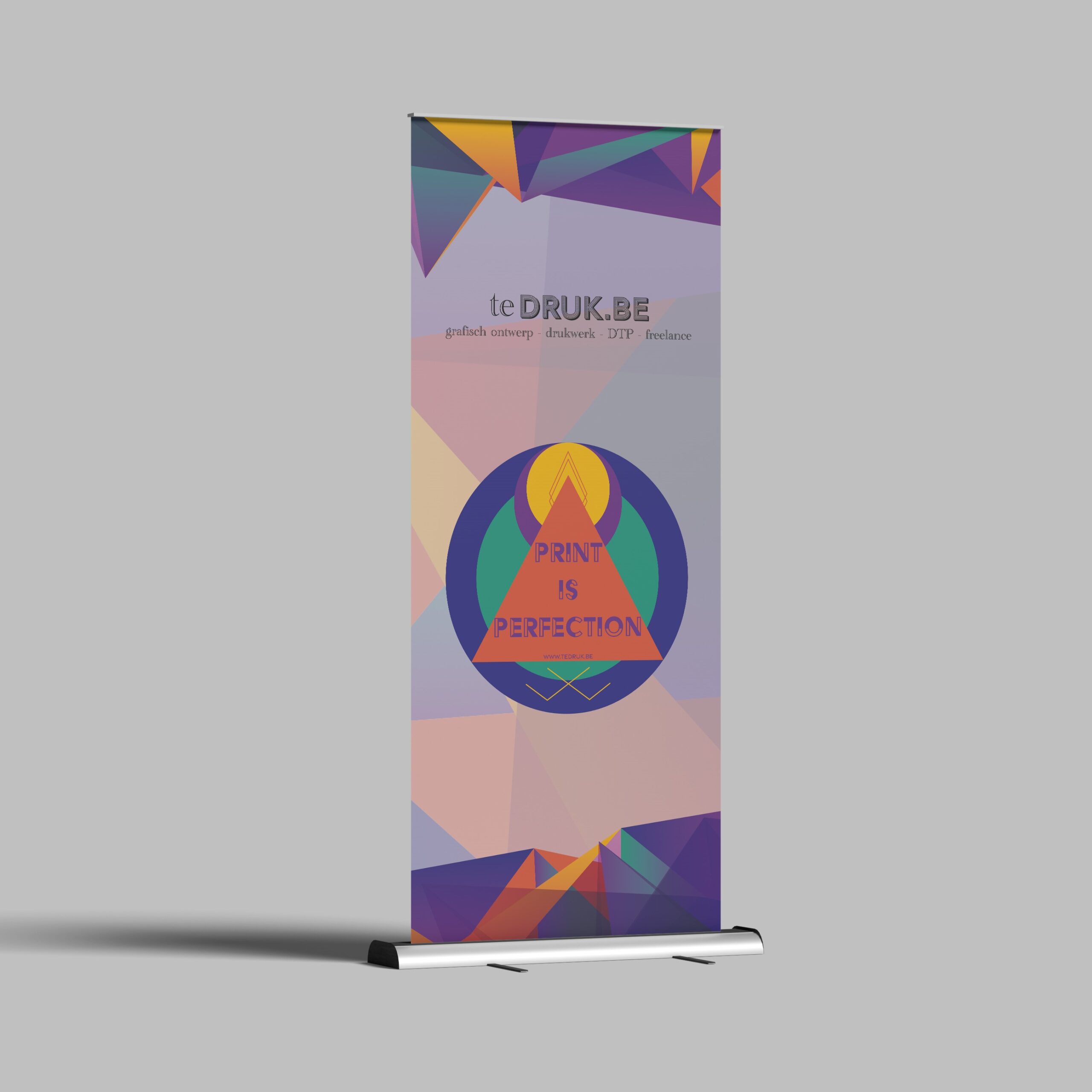 Roll-up banner met eigen ontwerp.